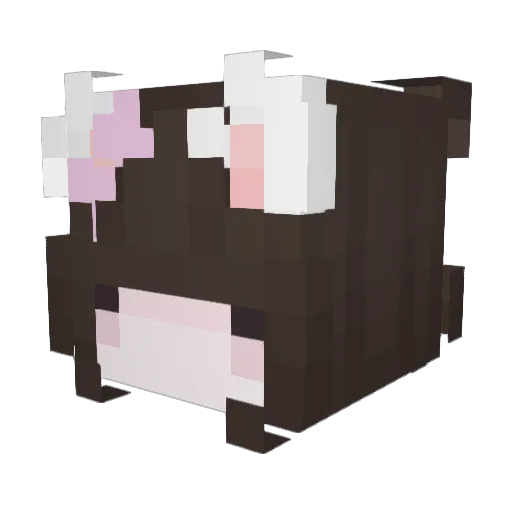 DishronThe3rd Minecraft avatar head, 3D render