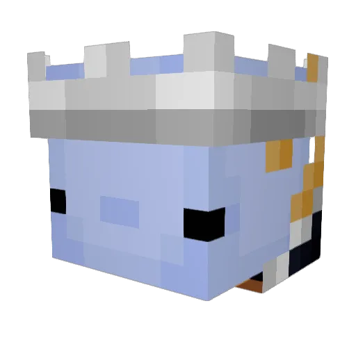 Dishwasher_9000 Minecraft avatar head, 3D render