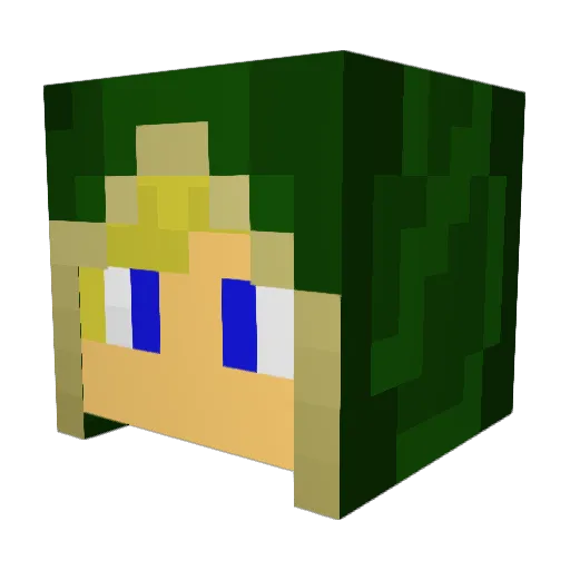 DisillusionedLie Minecraft avatar head, 3D render