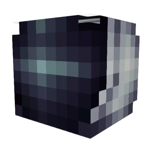 Disinclination Minecraft avatar head, 3D render