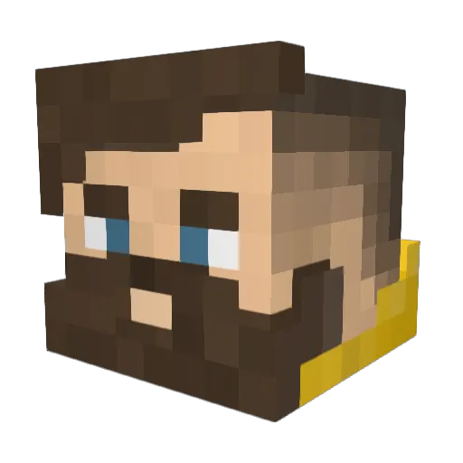 DiskREid Minecraft avatar head, 3D render