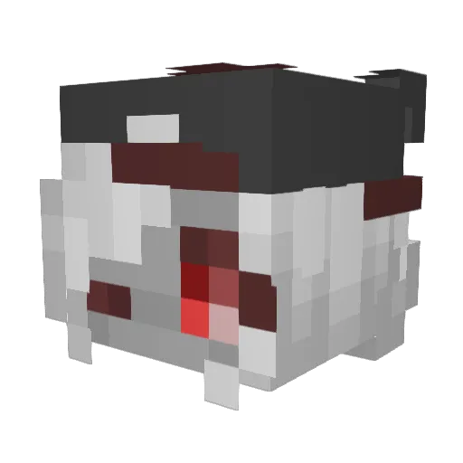 DismalScientist Minecraft avatar head, 3D render