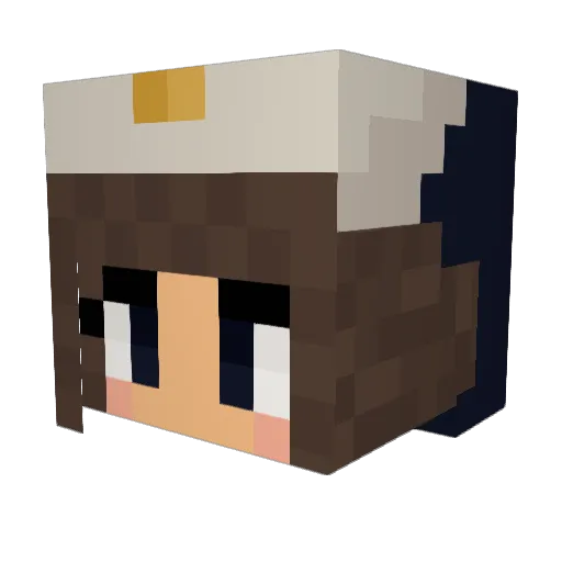 DisneyForever_ Minecraft avatar head, 3D render