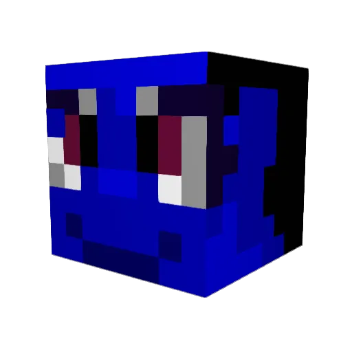 DisneyQuinn Minecraft avatar head, 3D render