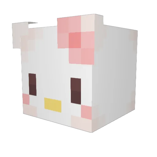 DisneyVillainess Minecraft avatar head, 3D render