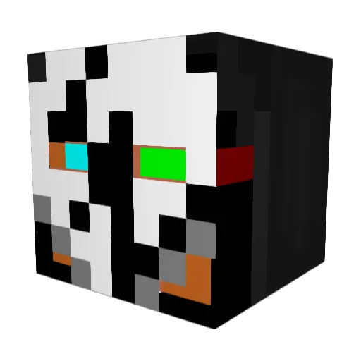 DisneyWaltz Minecraft avatar head, 3D render