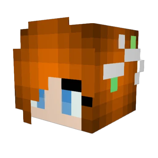 Disneygal978 Minecraft avatar head, 3D render