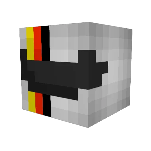 Disnos Minecraft avatar head, 3D render