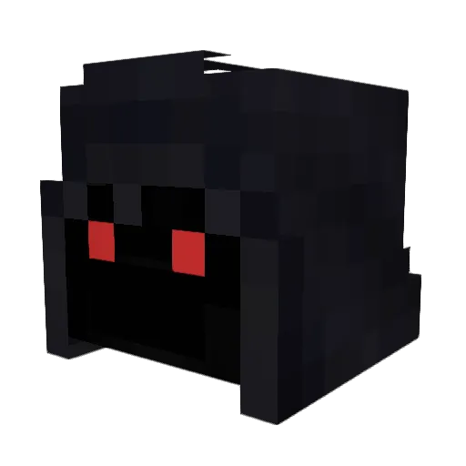 Disolusions Minecraft avatar head, 3D render