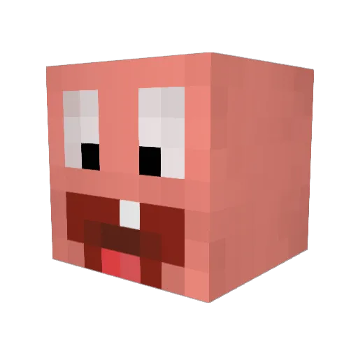 Disorder14 Minecraft avatar head, 3D render