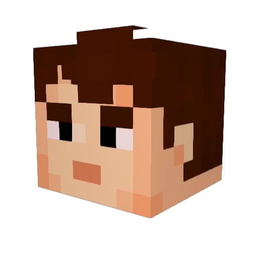 Dispectus Minecraft avatar head, 3D render