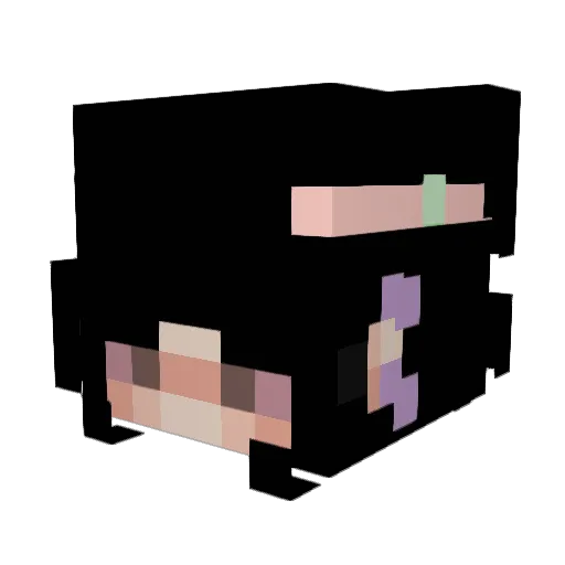 Disphxrial Minecraft avatar head, 3D render