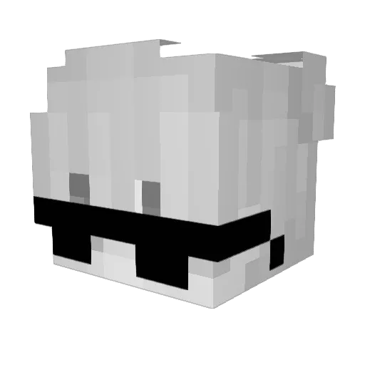 Displ4y7 Minecraft avatar head, 3D render
