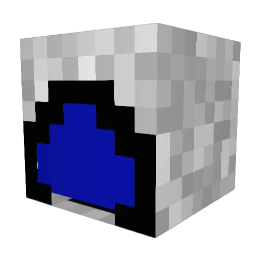 Display1 Minecraft avatar head, 3D render