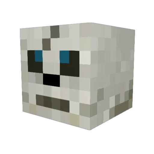 DisposableHero Minecraft avatar head, 3D render