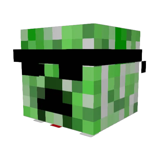 Disrar Minecraft avatar head, 3D render