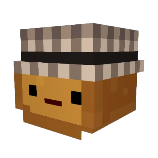 DissAbled_45 Minecraft avatar head, 3D render