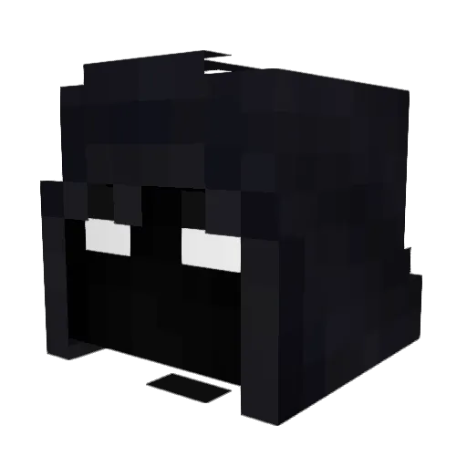 Disscoder Minecraft avatar head, 3D render