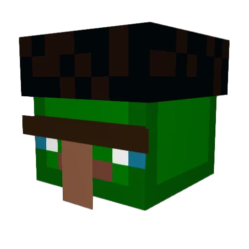 Dissepiment Minecraft avatar head, 3D render