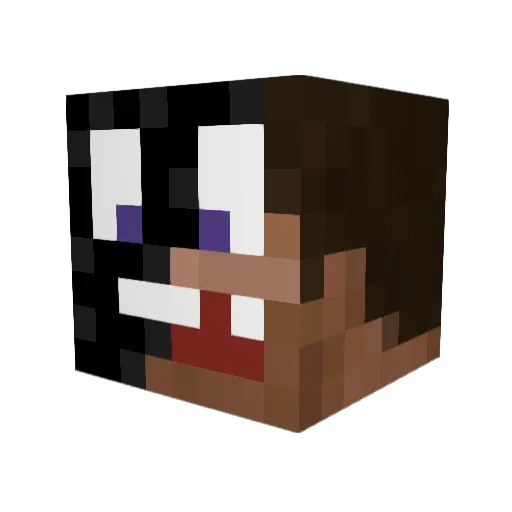 DissipatingSky Minecraft avatar head, 3D render