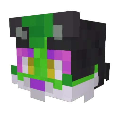 Disso23 Minecraft avatar head, 3D render