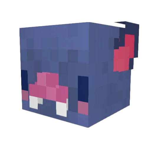 DissonantSynth Minecraft avatar head, 3D render