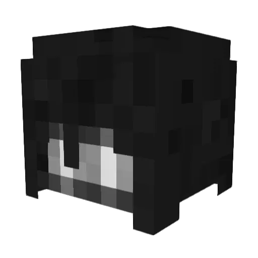 Distant_D Minecraft avatar head, 3D render