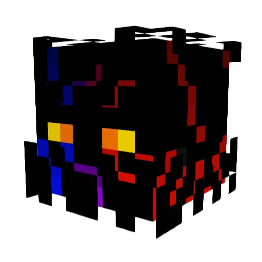 Distaron Minecraft avatar head, 3D render