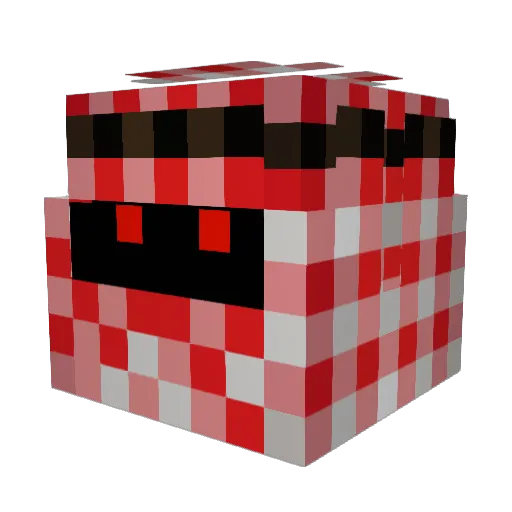DistinguishedOne Minecraft avatar head, 3D render