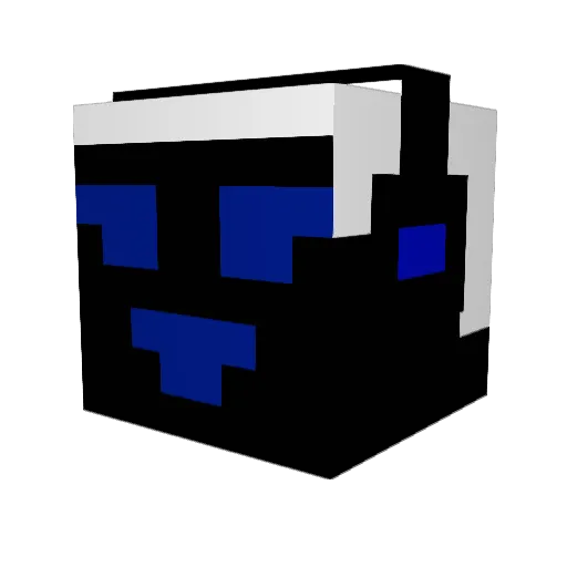 Distom02 Minecraft avatar head, 3D render