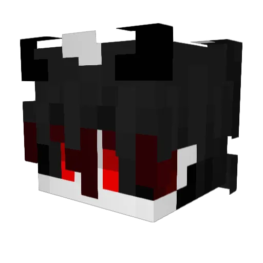 Distor_X Minecraft avatar head, 3D render