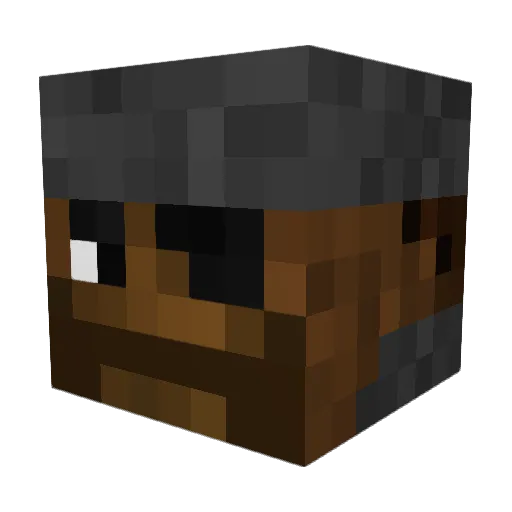 DistortedMars88 Minecraft avatar head, 3D render