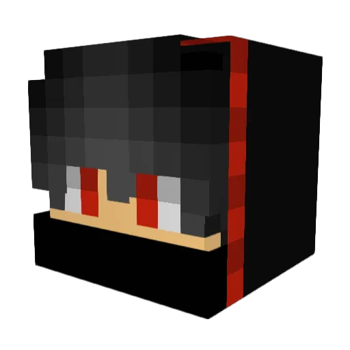 Distracto Minecraft avatar head, 3D render