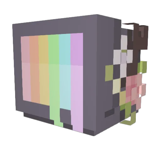 DistressedJoker Minecraft avatar head, 3D render