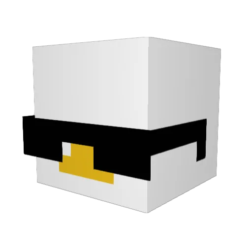 DistressedSatyr Minecraft avatar head, 3D render