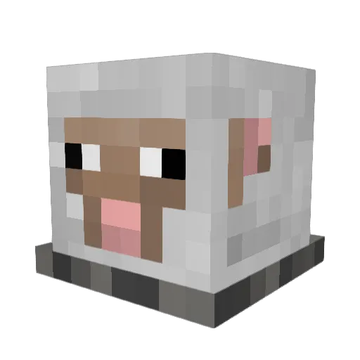 Distro97 Minecraft avatar head, 3D render