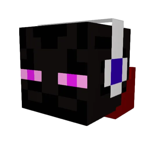 Distrosion Minecraft avatar head, 3D render