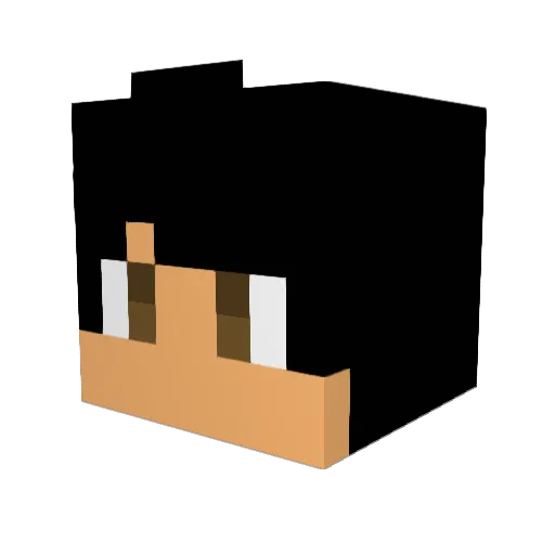 DistructiveNick Minecraft avatar head, 3D render