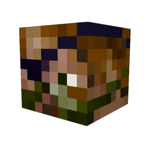 Disturbed2910 Minecraft avatar head, 3D render