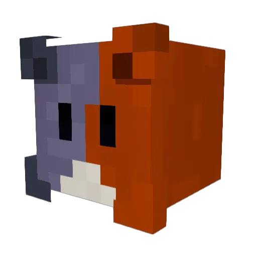 Disturbing935 Minecraft avatar head, 3D render