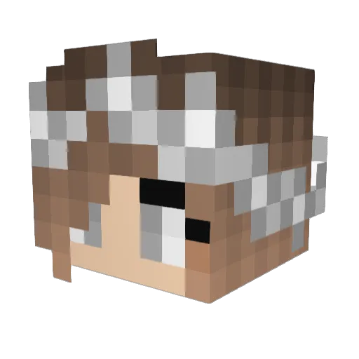 DitIsMaaike Minecraft avatar head, 3D render