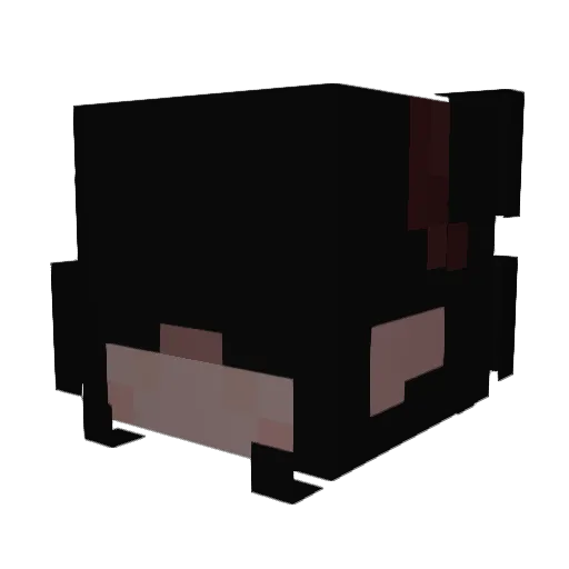 Ditadiabla Minecraft avatar head, 3D render