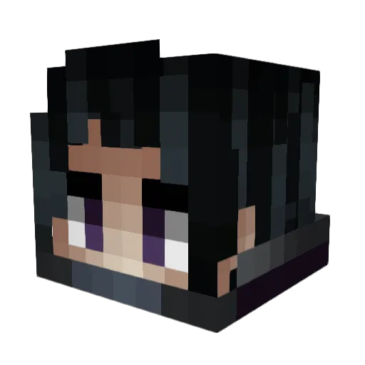 Dite Minecraft avatar head, 3D render