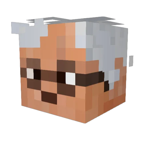 Ditishenk Minecraft avatar head, 3D render