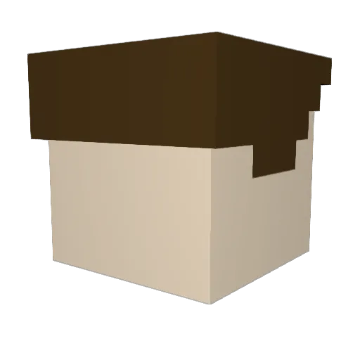 Dito500 Minecraft avatar head, 3D render