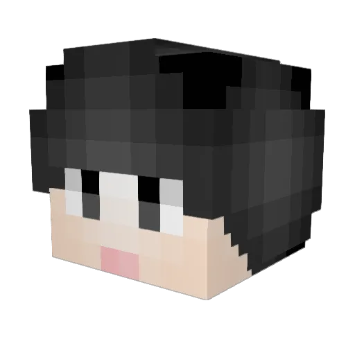 Ditoa Minecraft avatar head, 3D render