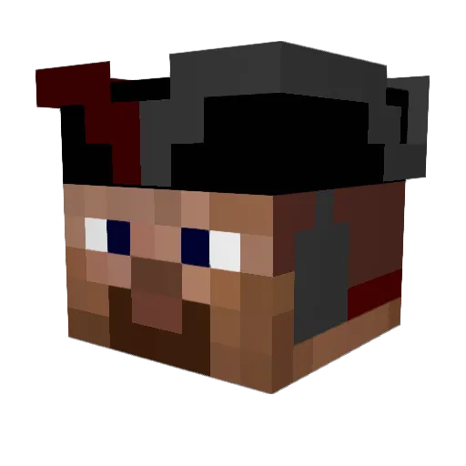 Ditrel Minecraft avatar head, 3D render