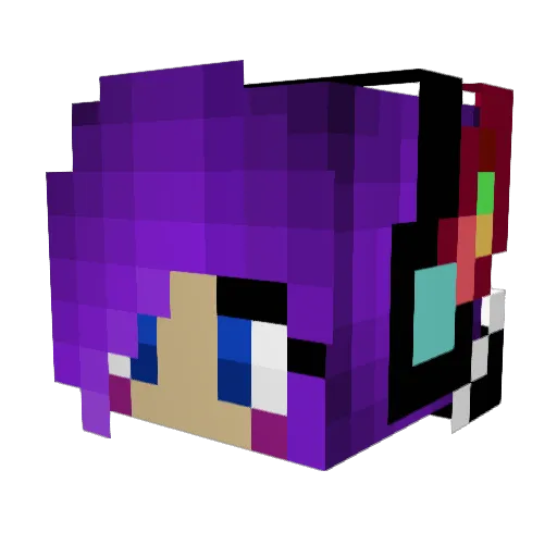 DitsyDon Minecraft avatar head, 3D render