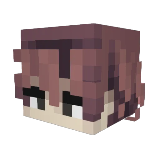 DittMC Minecraft avatar head, 3D render