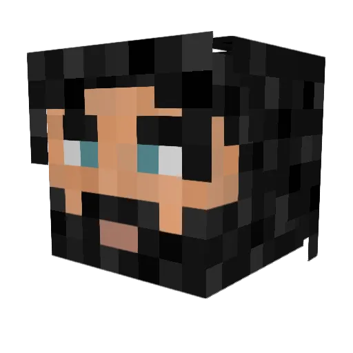 Dittan Minecraft avatar head, 3D render